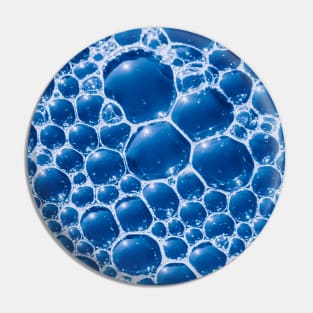 Blue Bubbles Web Texture Macro Photography Pin