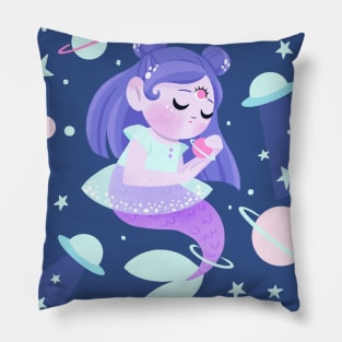 Alien Mermaid Pillow