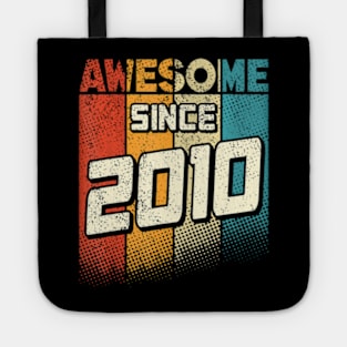 Awesome Since 2010 14 Yo Retro 14Th Birthday Boy Tote