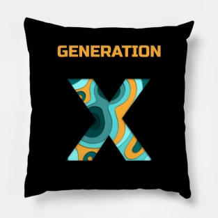 Generation X - children of the 70s and 80s Pillow