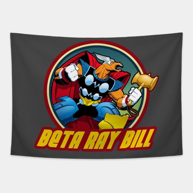 Beta Ray Bill Tapestry by TomMcWeeney