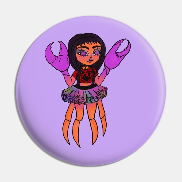 Zodiac Cancer Girl Pin by Spacey Sketches