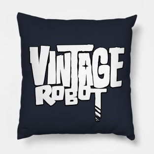 Vintage Robot logo Pillow