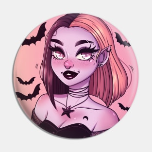 Vampire Girl Pin