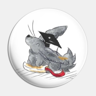 Dust Bunny Grad Pin