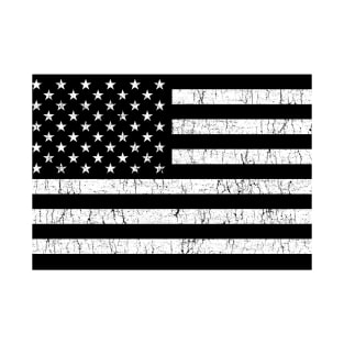 Black American Flag T-Shirt