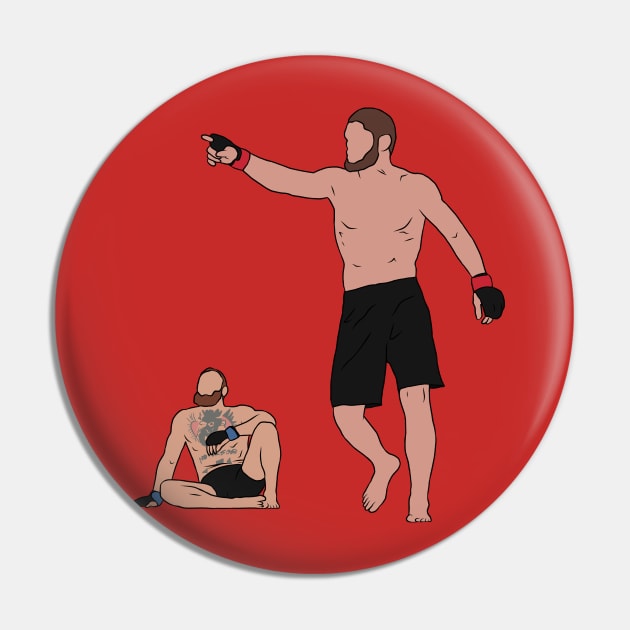 Khabib Beats McGregor Pin by rattraptees