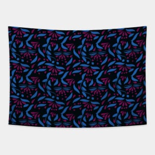 abstract seamless floral pattern exotic shapes Tapestry