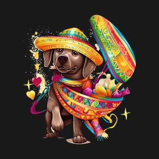 Mexican Labrador Retriever Fiesta Cinco de Mayo T-Shirt