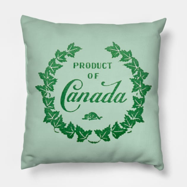 1920 Product of Canada Pillow by historicimage