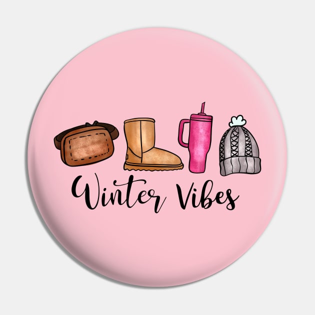 Winter Vibes Winter Basics Belt Bag Stanley Cup Pin by JDVNart