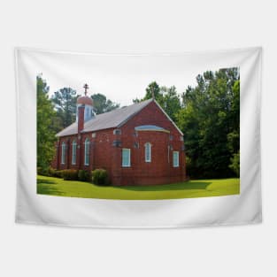 Gold Onion Dome Church Tapestry