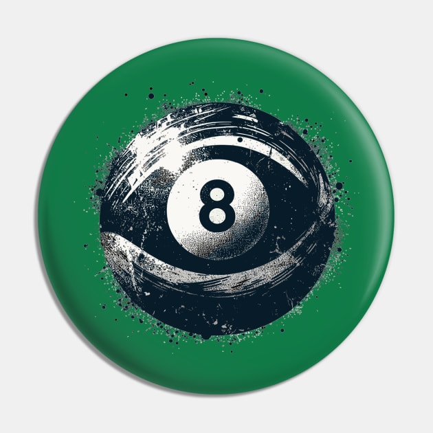 Pool Ball Pin by Vehicles-Art