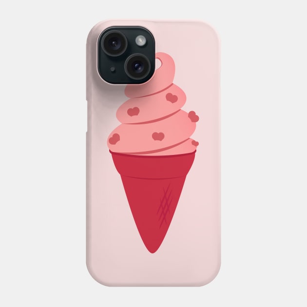 Heart Ice Cream Phone Case by UpPastMidnight