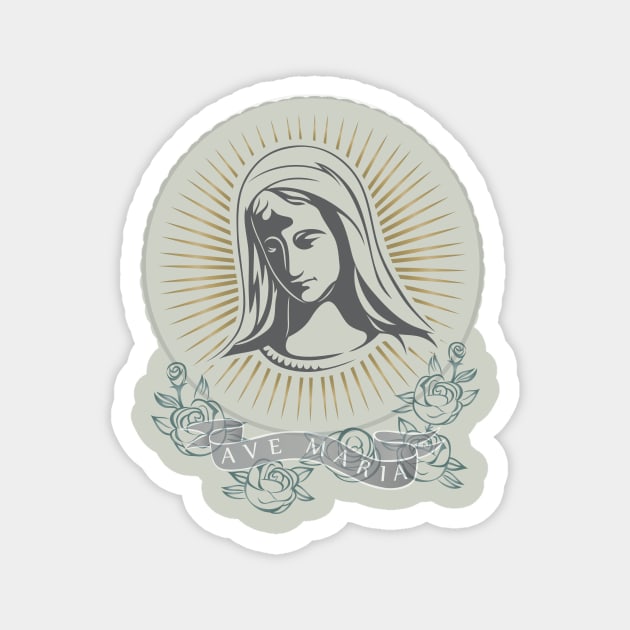 Ave Maria Magnet by martinussumbaji