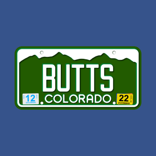 Colorado License Plate Tee - BUTTS T-Shirt