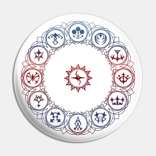 Emblem symbols (Red&Blue) Pin