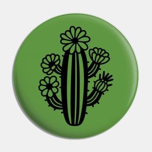 Flowering Cactus Pin