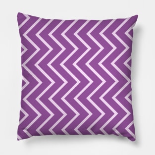 Zig Zag Purple Back To School Pattern Pillow