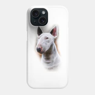 Bull Terrier White Cute Dog Digital Phone Case