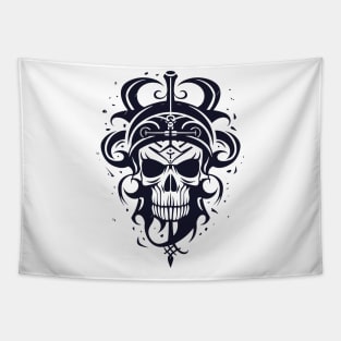 Pirate Portrait Skull Sea AdventureVector Graphic Tapestry