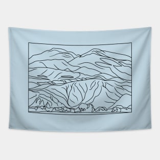 Black Mesa Landscape New Mexico Tapestry