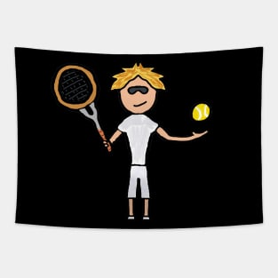 Tennis Player Tapestry