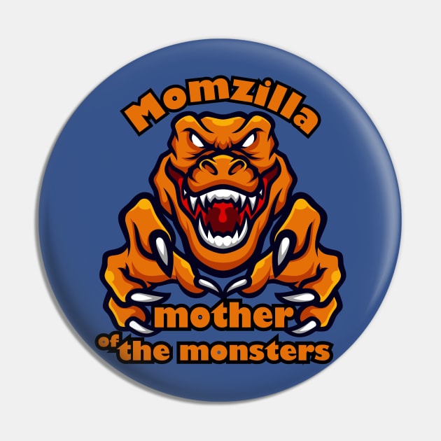 momzilla mother of the monsters Women Halloween Christmas Mothers Day T-Shirt Pin by YOUNESS98