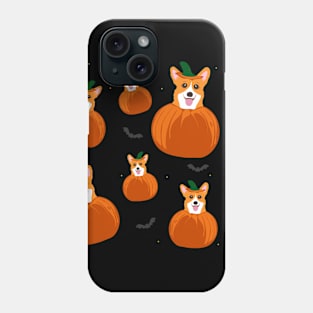 pumpkin corgi Phone Case