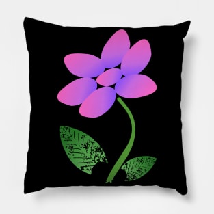 Purple Flower Pillow