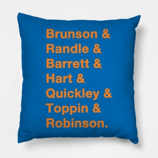 2022-2023 Knicks Orange Pillow