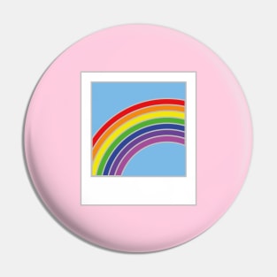 Rainbow photograph Pin