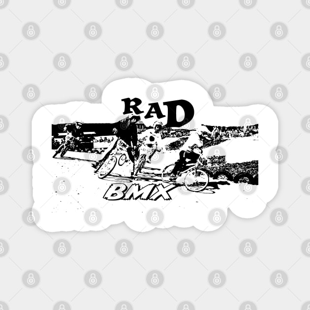 rad bmx Magnet by rickylabellevie