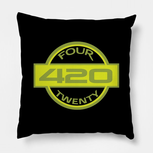 Four Twenty 420 Pillow by Fuckinuts