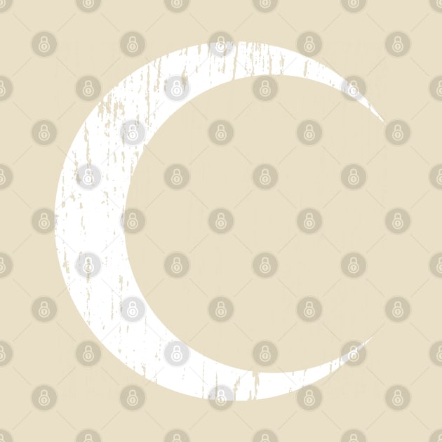 Moon Knight logo Crescent Moon distressed by hauntedjack