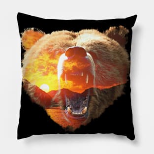 Sunset Bear Pillow