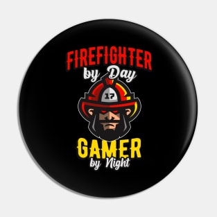 Firefighter Gamer Fire Department Pin