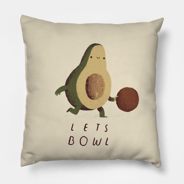 lets bowl Pillow by Louisros