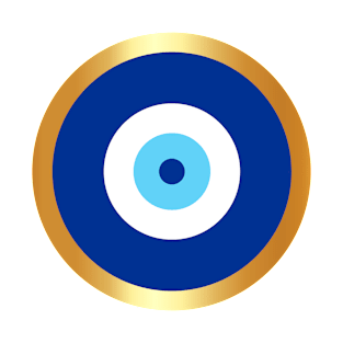 Evil Eye Blue & Golden T-Shirt