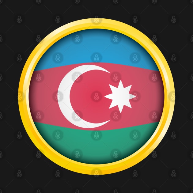 Country Flag of Azerbaijan by BADAISENJA