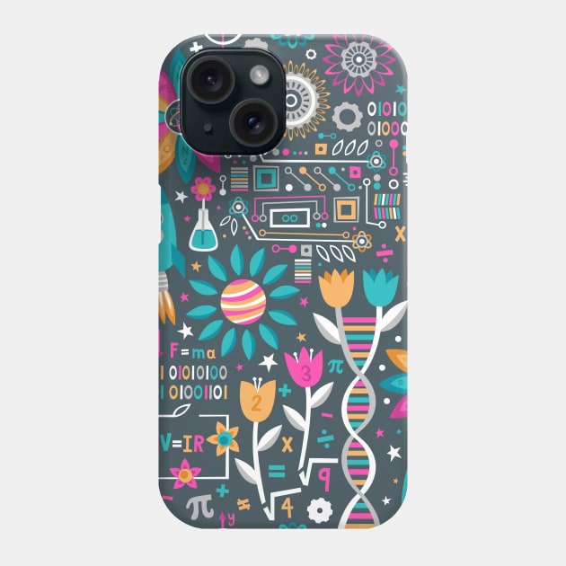 Flowers and STEMs Phone Case by robyriker