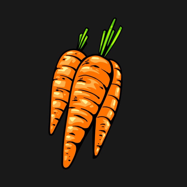 Vibrant Carrot Delight - Fresh and Juicy Vegetable Illustration by Pieartscreation