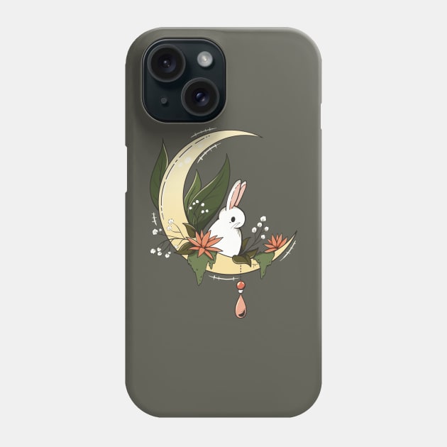 Year of the Rabbit Moon Phone Case by Bee and Clover Designs