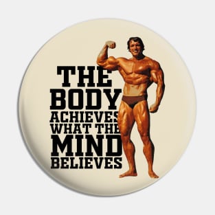 Classic Arnold Gym Motivation Pin