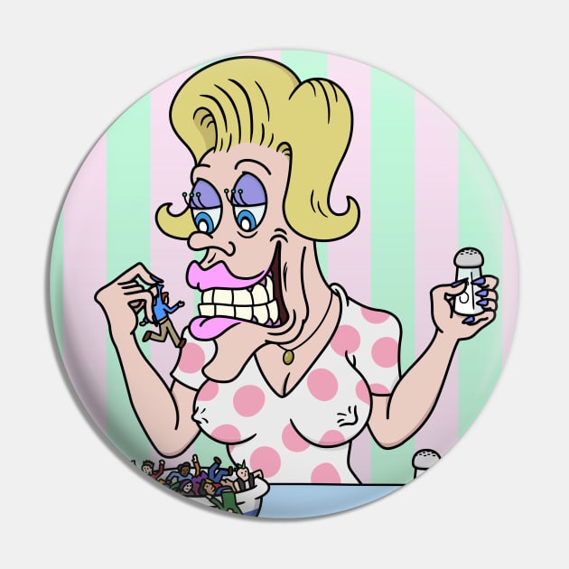 Maneater Pin by Gregg.M_Art