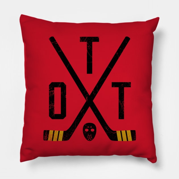 OTT Retro Sticks - Red Pillow by KFig21