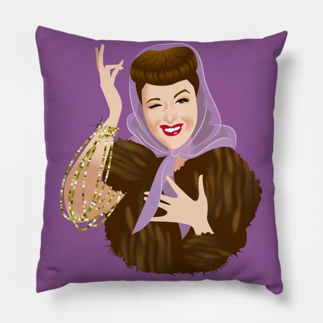 Wink Pillow by AlejandroMogolloArt