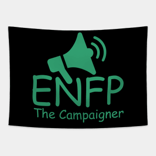 ENFP The Campaigner MBTI types 8C Myers Briggs personality gift with icon Tapestry