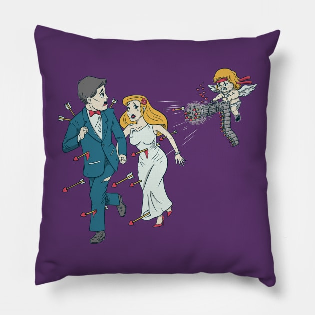 Love Kills Pillow by Made With Awesome