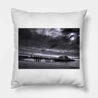 Bournemouth Pier And Beach Dorset Pillow
